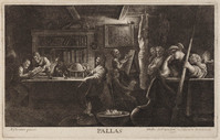 KG 00714
<br/>
Pallas in schildersatelier
<br/>
<em>Hollar, Wenzel (1607-1677)</em>